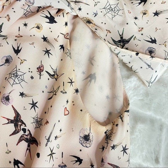 The Kooples Ruffle Off The Shoulder Silk Dress - Picture 7 of 8